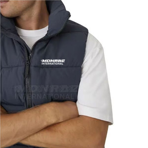 Gilet matelassé sans manches décontracté respirant imperméable pour homme, idéal pour l'hiver et les activités de plein air, personnalisable avec logo - Product Image 3