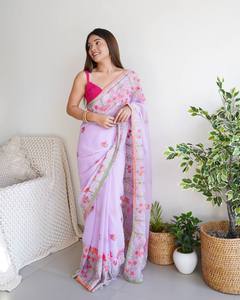 Colección de Saris de Diseñador Hermosos, Tradicionales y Modernos, Perfectos para Bodas, Funciones y Festivales - Product Image 5