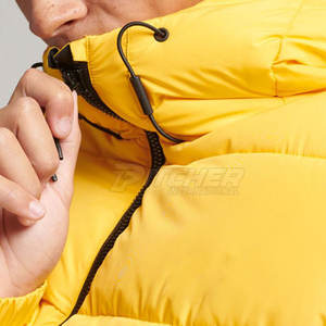 Servicios OEM Chaqueta Acolchada con Capucha para Hombre de Alta Calidad 2025 Logotipo Personalizado Nuevo Diseño Impermeable y Cortavientos de Invierno - Product Image 3