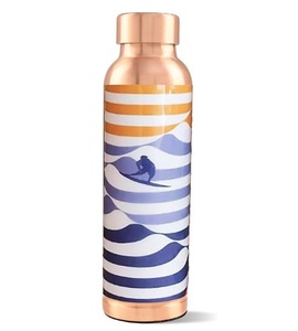 Durable <b>copper</b> <b>bottles</b> for daily hydration | Traditional design | OEM & private label ready surfer printed <b>copper</b> <b>bottles</b> - Product Image 1