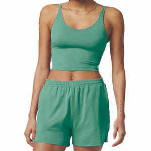 2025 femmes décontracté pour salon petit ami Shorts motif solide confortable coupe élastique ceinture cordon poches latérales genou - Product Image 2