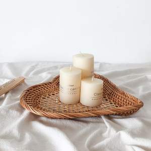 Bandeja de mimbre de bambú Natural de alta calidad, bandeja para servir para artículos de cocina, accesorios para el hogar y decoración artesanal - Product Image 1