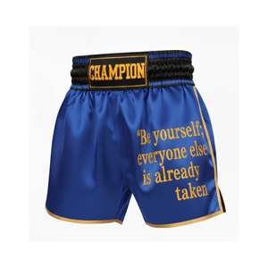 Pantalones Cortos de Entrenamiento de Muay Thai Unisex de Secado Rápido y Alto Rendimiento, Transpirables, Elásticos, de Satén, para MMA, Kickboxing, Adultos - Product Image 5