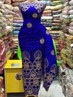 Vêtements Kanga pour femmes adultes, taille plus, de haute qualité, écologiques, légers, en polyester, 5 yards de dentelle jacquard nigériane