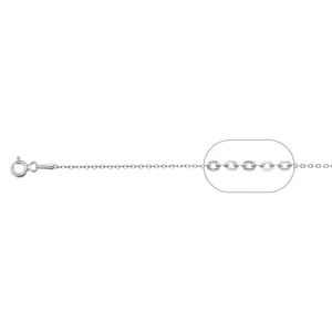 High Quality Made In Italy Polished Anchor Chain 035 Necklace In Silver 925 Different Lengths And Galvanic Treatments