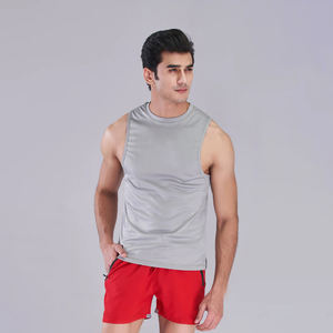Bajo MOQ transpirable nuevo diseño hombres camiseta sin mangas para venta en línea última llegada Fitness ropa alta calidad hombres camiseta sin mangas - Product Image 6
