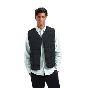 Casual de moda de talla grande prendas de vestir exteriores de invierno sin cuello chaleco a prueba de viento brillante/mate multicolor impermeable transpirable - Product Image 5