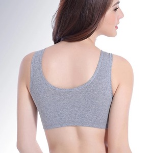 Sujetadores deportivos de talla grande para mujer, algodón a prueba de golpes, transpirable, sin costuras, Bralette, ropa interior cómoda y sencilla para dormir - Product Image 4