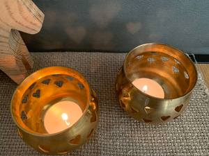 Bougie de fer en métal doré de qualité supérieure Coeur Design moderne classique Maison Hôtels Bougeoir votif de Noël Autres bougeoirs - Product Image 4