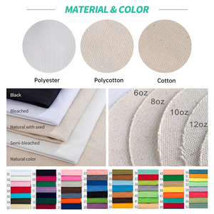 กระเป๋าโท้ทผ้าฝ้ายแท้กระเป๋าโท้ทผ้าฝ้ายโลโก้แบบกำหนดเอง - Product Image 4