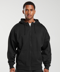 Sudadera con Capucha de Forro Polar Grueso para Hombre, de Corte Regular, de Poliéster/Algodón de Alta Calidad, con Bolsillo y Logotipo Personalizado - Product Image 1