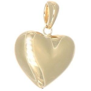 Raffinato prodotto italiano realizzato in Italia stile ciondolo cuore lucido bombardato come una dichiarazione unica di formato amore 2 - Product Image 1
