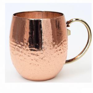 Mule de mosquée en cuivre antique Tasse à bière fabriquée à la main en céramique pure pour vin et moscou Mule par des mules en cuivre - Product Image 1