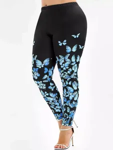 Leggings de yoga pour femmes durables, taille mi-haute élastique, unis, fabriqués sur mesure, de haute qualité, doux et extensibles pour la course à pied et le yoga - Product Image 3