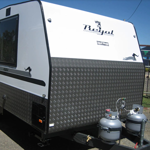 Mini remolque de caravana moderno, caravana móvil Plegable ligera, suspensión independiente, capacidad de sueño para 4 personas para viajes móviles - Product Image 1