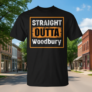 T-shirt humoristique vintage rétro USA 'Straight Outta Woodbury Minnesota' - Article promotionnel en édition limitée - Product Image 3