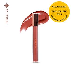 Tinta Labial de Vidrio a Base de Plantas con Cica y Aceite de Almendras Dulces - Larga Duración, Alta Pigmentación, Vegana - Product Image 2