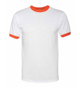 Camisetas de manga corta para hombre con núcleo de algodón suave clásico Ringer - Product Image 3