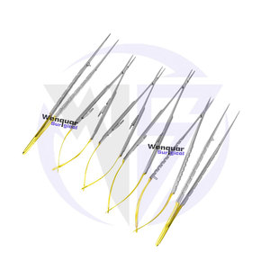 Tijeras y fórceps quirúrgicos Soporte de aguja Kit microquirúrgico 6 piezas Instrumentos Fórceps disponibles Acero inoxidable de alta calidad - Product Image 4