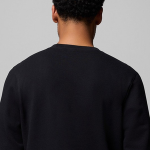 Sweat-shirt à col rond pour homme avec couleur unie, prix bas, poignets côtelés et logo personnalisé, design à manches longues pour les acheteurs en gros - Product Image 5
