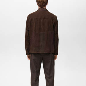 Timeless Casual Outerwear <b>Suede</b> <b>Jacket</b> Refined Texture Comfortable Wear Designed For Travel And Everyday Fashion - Product Image 4