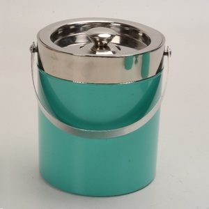 Elegante cubo de hielo de acero inoxidable azul cielo elegante caprichoso Barware para fiestas - Product Image 4