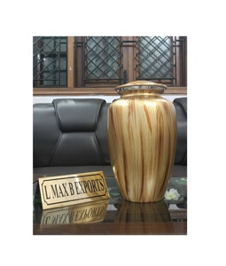 โกศโลหะโกศสำหรับผู้ใหญ่เถ้ากระดูกของมนุษย์โกศโลหะทำด้วยมือ - Product Image 3