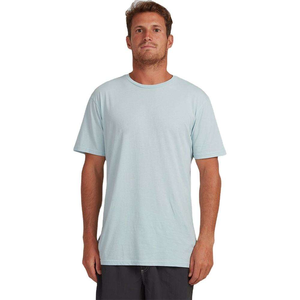 Camiseta Azul Claro Personalizada para Hombre, Tela de Algodón Suave, Camiseta Informal Lisa, Cómoda para Uso Diario, Manga Corta - Product Image 3