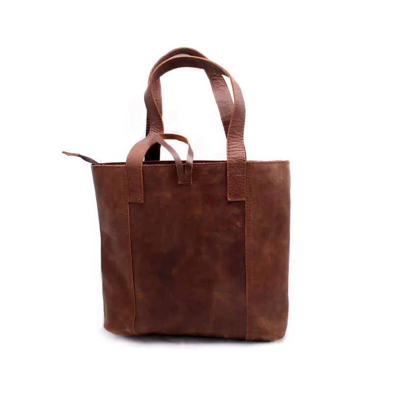 النساء اليدوية جلدية الظهر حقيبة محفظة أفضل جودة سعر جيد كبير براون قديم خمر مصمم حقيقية حقيبة الجراب الجلدية حقيبة