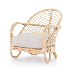 Vente en gros de chaise en rotin naturel pour la décoration de la maison chaise de détente en rotin fait main fabriquée au Vietnam - Product Image 1
