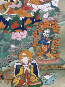 Thangka pintado a mano: Padmasambhava - Imagen central de las Ocho Manifestaciones - Product Image 3