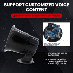 Còi báo động an ninh ngoài trời 5 chiều DC12V âm lượng cao dùng cho báo động, chuông báo, còi báo và nhắc nhở - Product Image 2