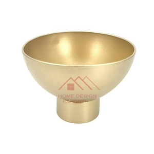 Bol à fleurs en or finition artisanale, design martelé - Product Image 5