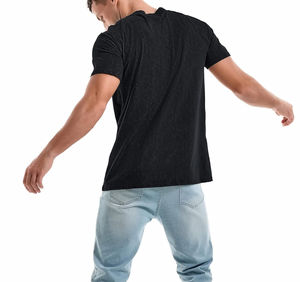 Camisetas de Hombre Transpirables de Alta Calidad con Logotipo Personalizado, 95% Algodón, 5% Elastano, Camisetas Deportivas Premium para Gimnasio - Product Image 4