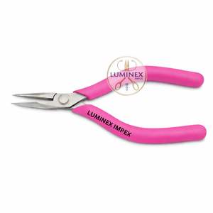 Alicates de Punta de Aguja de Precisión, Acero Inoxidable, Mordazas Redondeadas Ultra Suaves, Seguros para ESD, Antimagnéticos, Profesionales para Electrónica Micro - Product Image 2