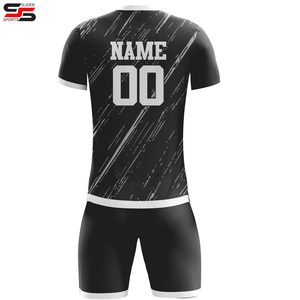 ชุดฟุตบอลโพลีเอสเตอร์คุณภาพสูงแบบกำหนดเอง MOQ ต่ำ พร้อมโลโก้ ชุดกีฬาฟุตบอลคุณภาพสูงแบบกำหนดเองสำหรับทีมชาย - Product Image 2