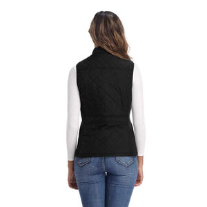 Design personnalisé femmes gilets rembourré léger gilet col montant matelassé gilet avec poches zippées respirant avec le meilleur OEM - Product Image 5
