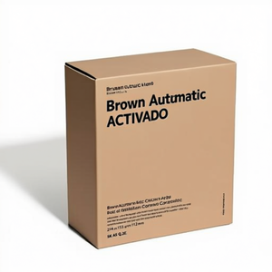 Brown Automatic Bottom Single-Wall Corrugated <b>Cardboard</b> <b>Box</b> 214x153x112mm Pack of 40 SK A5 Q.1.2E - Product Image 1