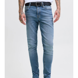 Jeans en denim grande taille en gros, pantalons décontractés pour femmes, logo personnalisé pour hommes, nouveau design, haute qualité, coupe ajustée, jambe large personnalisée, OEM - Product Image 5