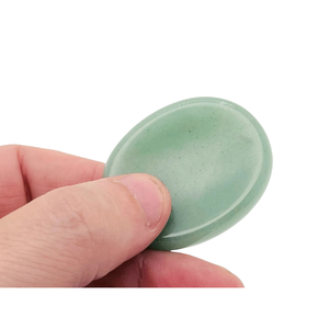 Pierres d'inquiétude d'aventurine verte | Pierres de poche en cristal naturel pour la guérison, la méditation et le soulagement du stress | Approvisionnement en gros - Product Image 4