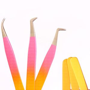 Pince à cils professionnelle de haute précision pour extensions de cils, personnalisable OEM/ODM avec logo, pour artistes et salons de cils - Product Image 5