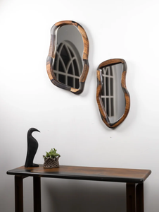 Marco de Madera para Espejo de Pared de Fabricación OEM para un Estilo de Pared Interior Limpio que Ofrece un Atractivo Simple y Elegante - Product Image 2