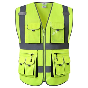 Chaqueta de Seguridad Reflectante de Alta Visibilidad con Múltiples Bolsillos y Logotipo Personalizado, Tallas S-5XL, Chaleco de Seguridad de Alta Visibilidad para Ingenieros con Logotipo - Product Image 1
