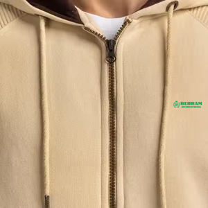 Streetwear zippé en gros Sweat à capuche polaire à double fermeture éclair Sweatshirts à capuche et sweatshirts à fermeture éclair pour hommes - Product Image 1