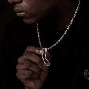 Colgante Personalizado con Nombre en Aleación Chapada en Oro con Diamantes CZ para Hombre - Product Image 5