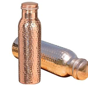 Copper <b>Bottle</b> for Drinking Hammered Design Customized Metal Copper <b>Bottle</b> Mango <b>Shake</b> & Lemon Juice Drinking Copper <b>Bottle</b> - Product Image 1