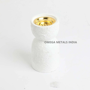 Modern Minimal Metal Bakhoor <b>Burner</b> Stainless Steel <b>Incense</b> <b>Holder</b> with Wooden Base Wholesale Exporter Manufacturer - Product Image 3