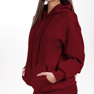 Femmes ample décontracté imprimé à capuche à manches longues personnalisé dames sweat uni sweats à capuche - Product Image 1