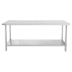 700 Stainless Steel <b>Work</b> <b>Table</b> with 600 mm Shelf <b>for</b> Kitchen Storage - Product Image 1