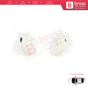 Clips de réparation de lève-vitre BWR525+BWR526 A+B Porte avant pour New Beetle C1 Seat Toledo MK2 1M2 Leon MK1 1M1 Fabia MK1 6Y - Product Image 5